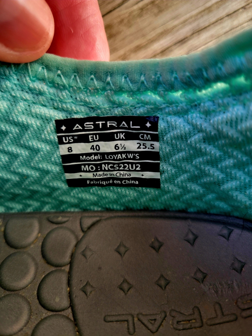 Astral Loyak Women's Teal Lace-Up Casual Sneakers with Gray Laces - Picture 4 of 11
